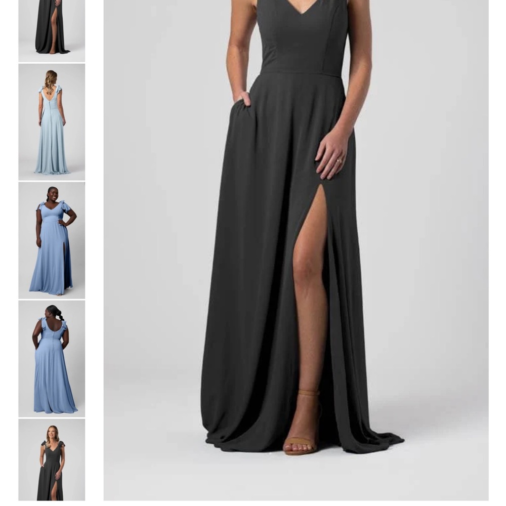 Charcoal bridesmaid dress from Kennedy Blue